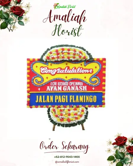 Sewa Papan Bunga Domas