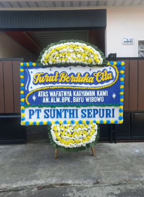 Papan Bunga Duka di Domas