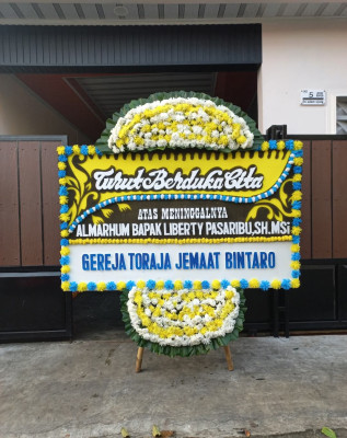 Papan Bunga Duka di Domas